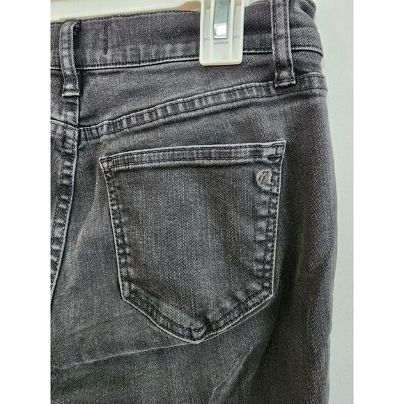 Madewell Skinny Skinny Jeans Dark Wash Sz 27 Biker Moto Zipper Bold Punk Baddie - Picture 7 of 13